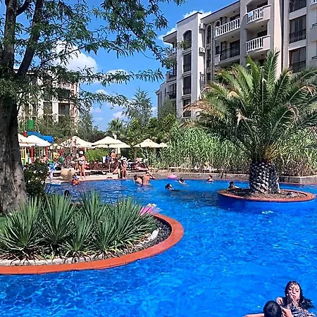 Lägenhetshotell Luxury Orchid With A Garden In A Private Complex Cascadas Bulgaria
